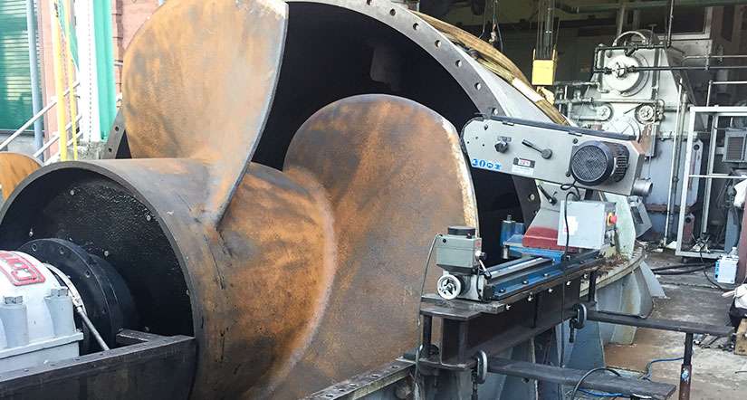 Large Pump Impeller for Field Machining